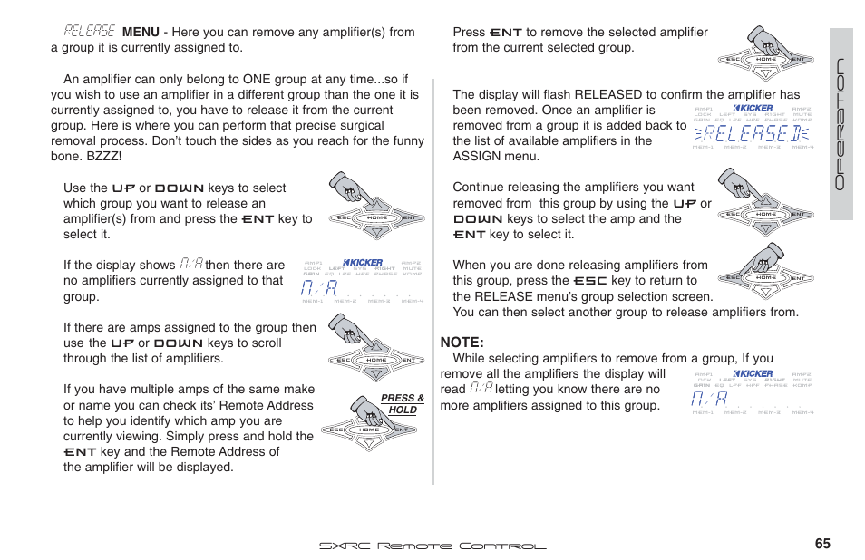 Nn / a a, Release | Fortinet 2 SXRC User Manual | Page 65 / 88