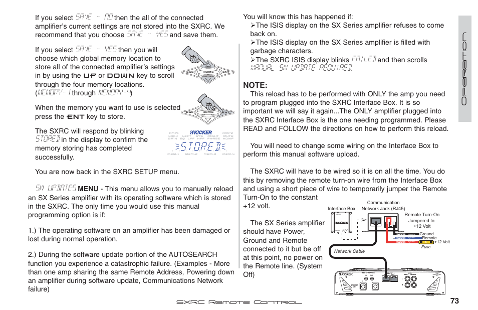 Save - no, Save - yes, Stored | Sw updates, Failed, Manual sw update required, Down | Fortinet 2 SXRC User Manual | Page 73 / 88