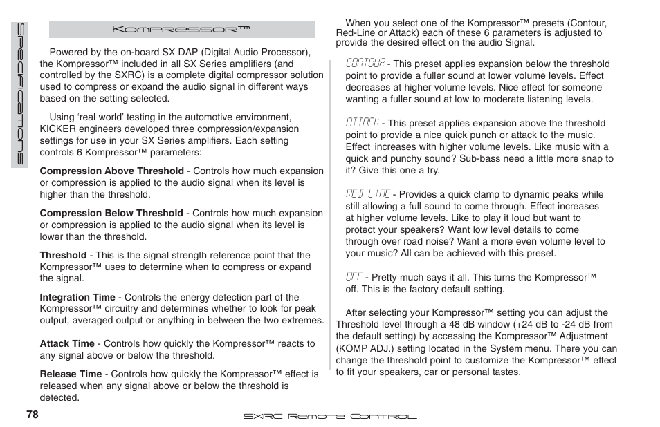 Contour, Attack, Red-line | Fortinet 2 SXRC User Manual | Page 78 / 88