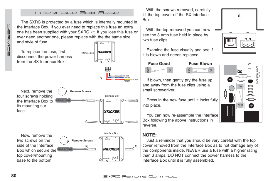 Fuse good fuse blown | Fortinet 2 SXRC User Manual | Page 80 / 88