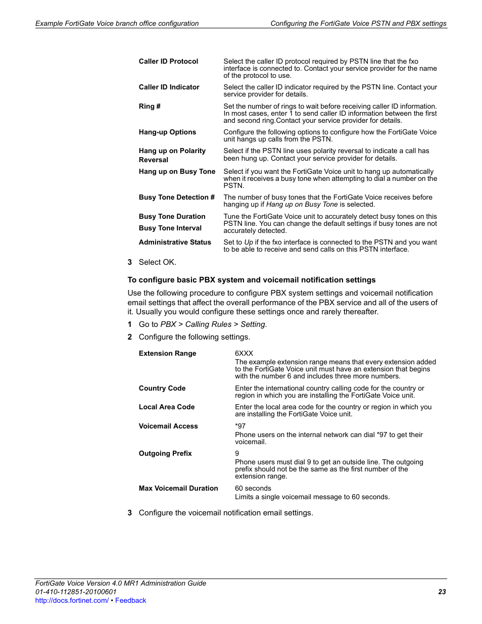 Fortinet FortiGate Voice 4.0 MR1 User Manual | Page 23 / 60