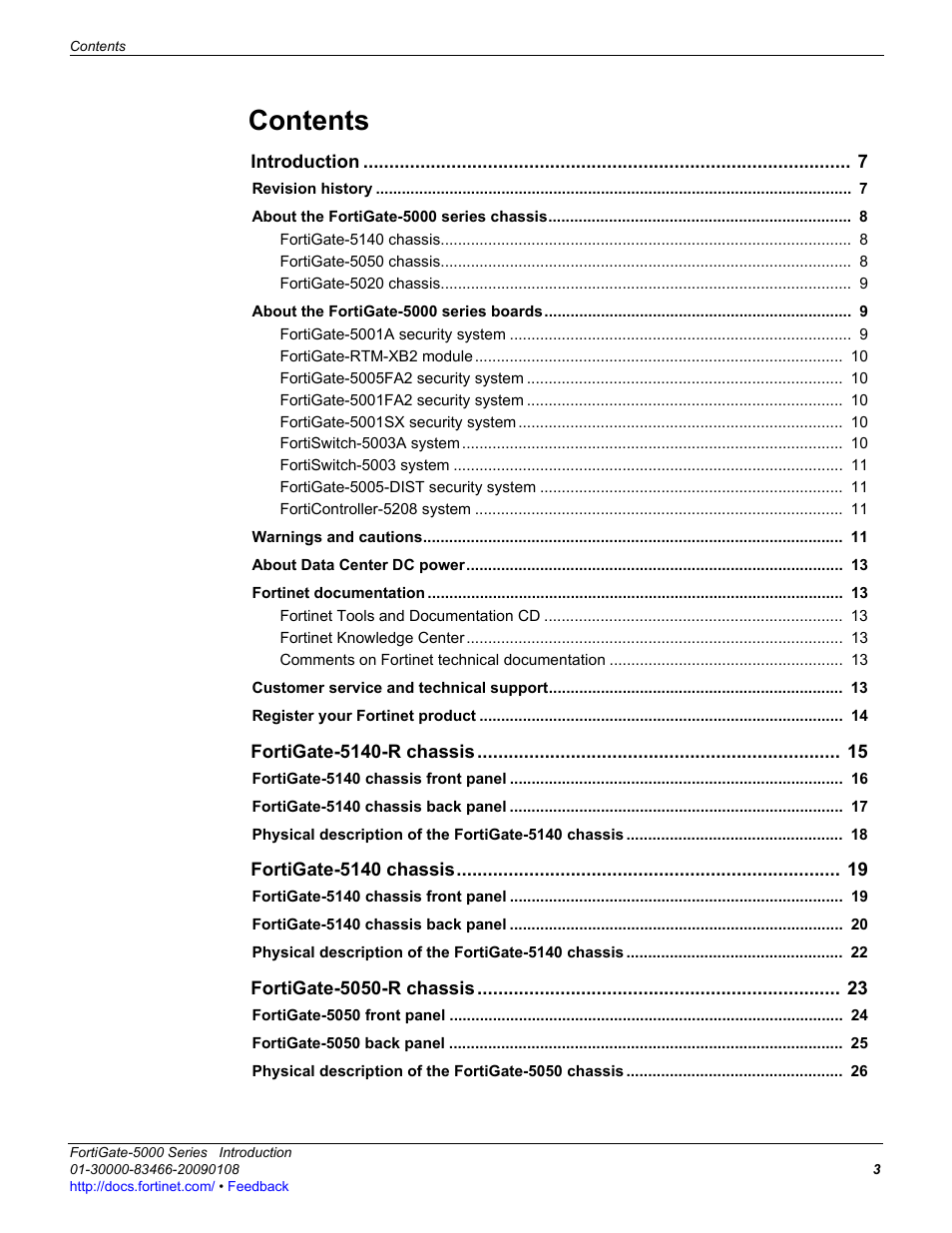 Fortinet FortiGate-5000 User Manual | Page 3 / 77