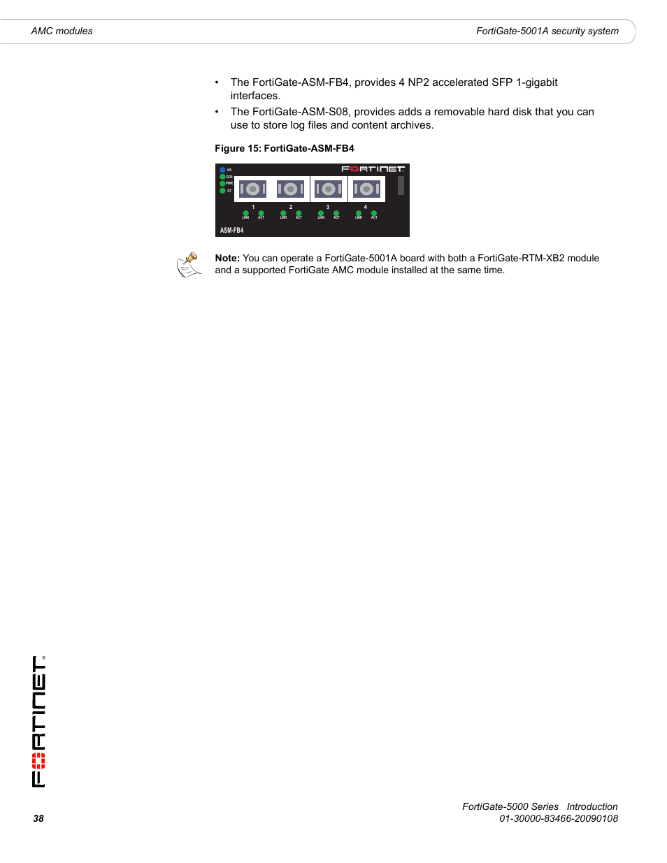 Figure 15: fortigate-asm-fb4 | Fortinet FortiGate-5000 User Manual | Page 38 / 77