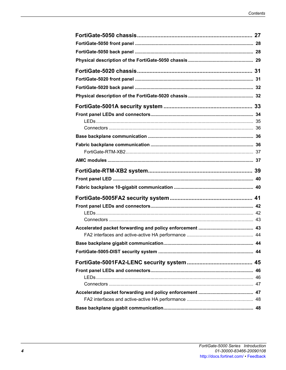 Fortinet FortiGate-5000 User Manual | Page 4 / 77