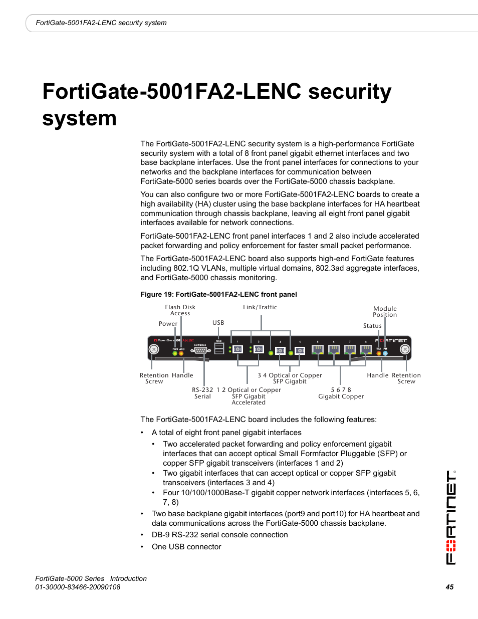 Fortigate-5001fa2-lenc security system, Fortigate-5001fa2-lenc | Fortinet FortiGate-5000 User Manual | Page 45 / 77