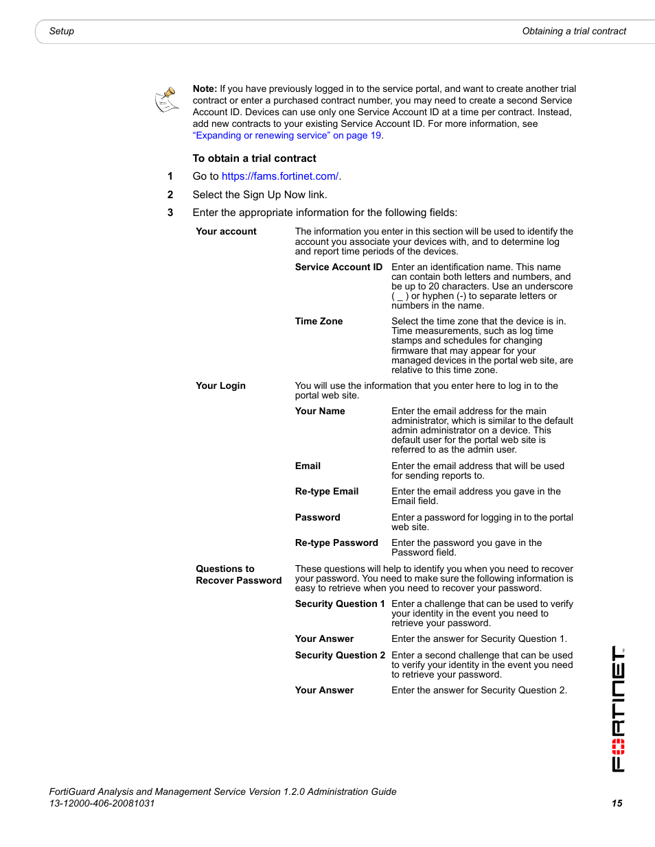 Fortinet FortiGuard Analysis 1.2.0 User Manual | Page 15 / 76