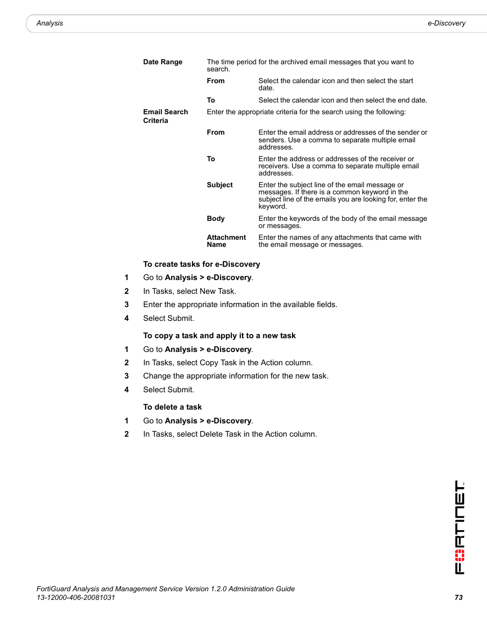 Fortinet FortiGuard Analysis 1.2.0 User Manual | Page 71 / 76