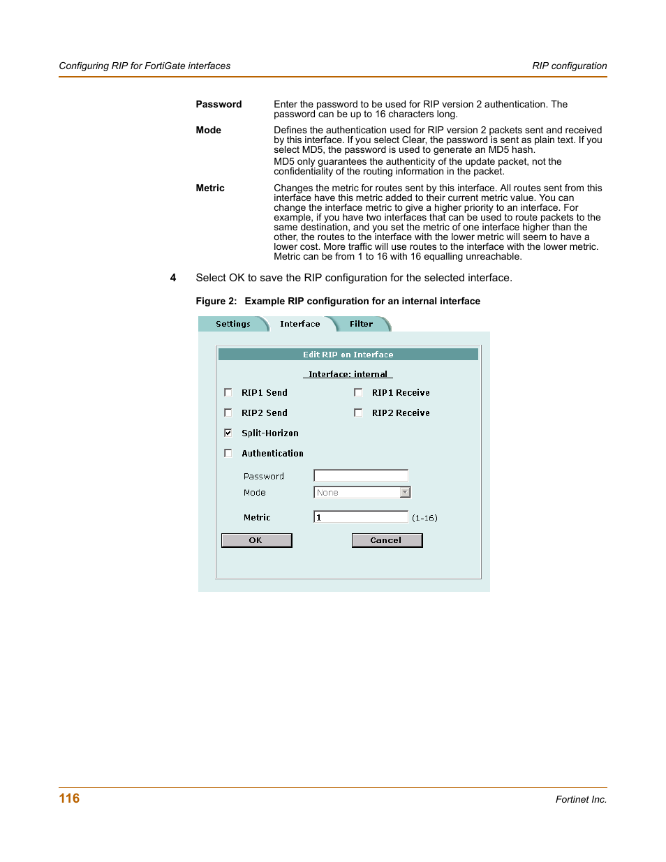 Fortinet FortiGate 50A User Manual | Page 116 / 272