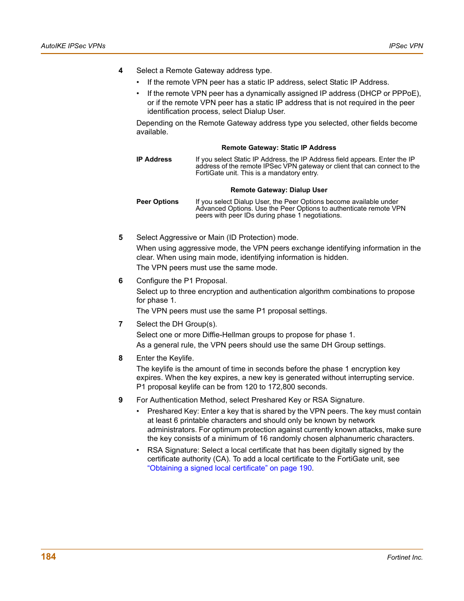 Fortinet FortiGate 50A User Manual | Page 184 / 272