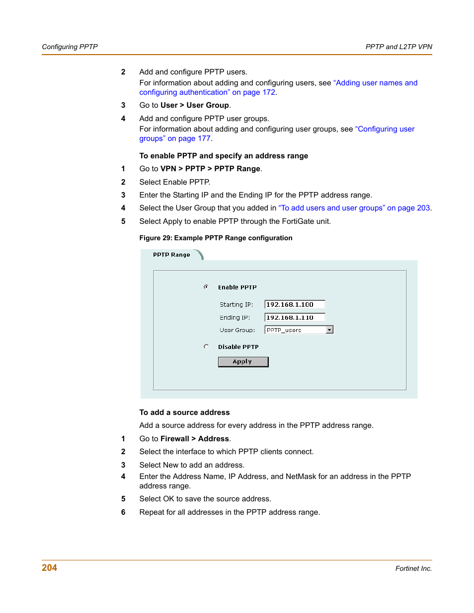 Fortinet FortiGate 50A User Manual | Page 204 / 272