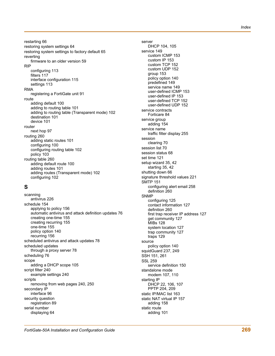 Fortinet FortiGate 50A User Manual | Page 269 / 272