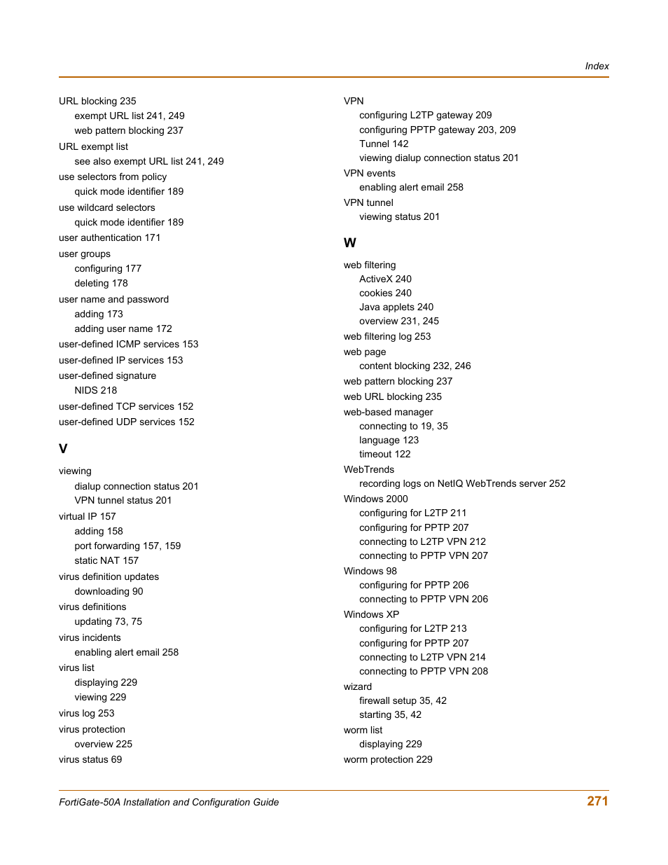 Fortinet FortiGate 50A User Manual | Page 271 / 272