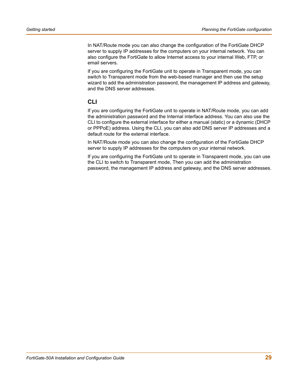 Fortinet FortiGate 50A User Manual | Page 29 / 272