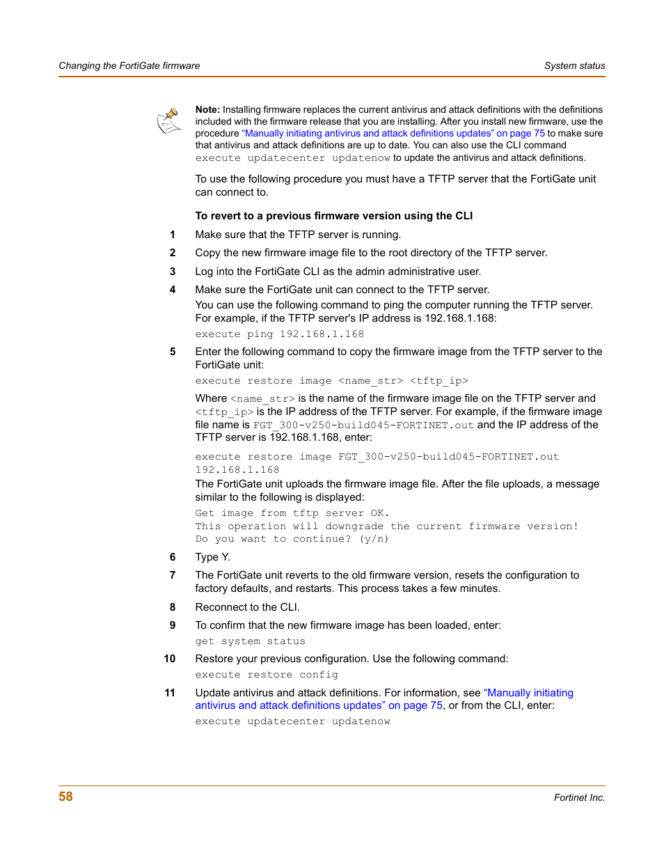 Fortinet FortiGate 50A User Manual | Page 58 / 272