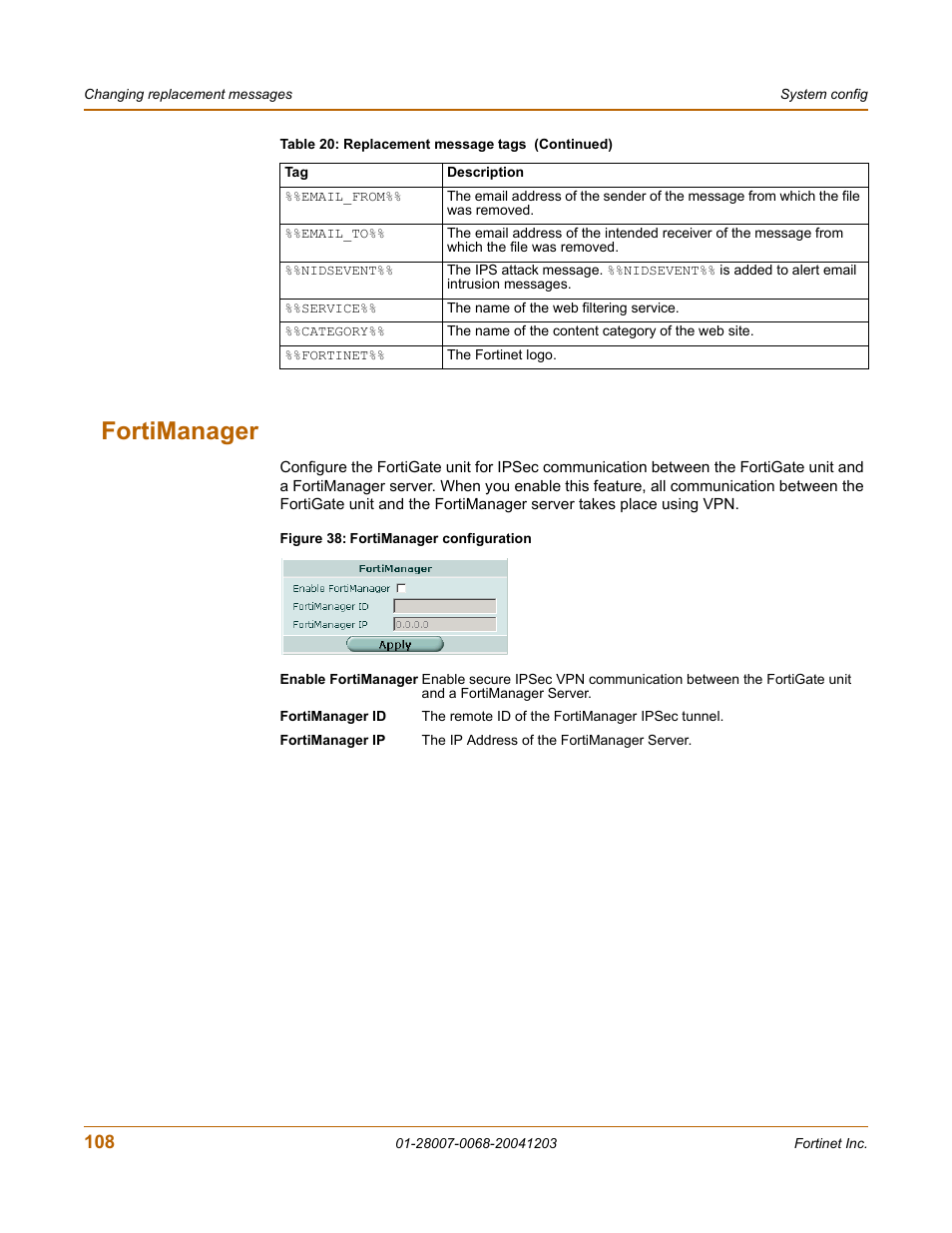 Fortimanager | Fortinet 100A User Manual | Page 108 / 374