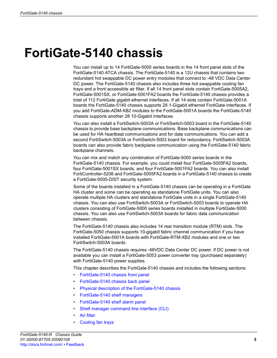 Fortigate-5140 chassis | Fortinet FortiGate 5140-R User Manual | Page 5 / 32