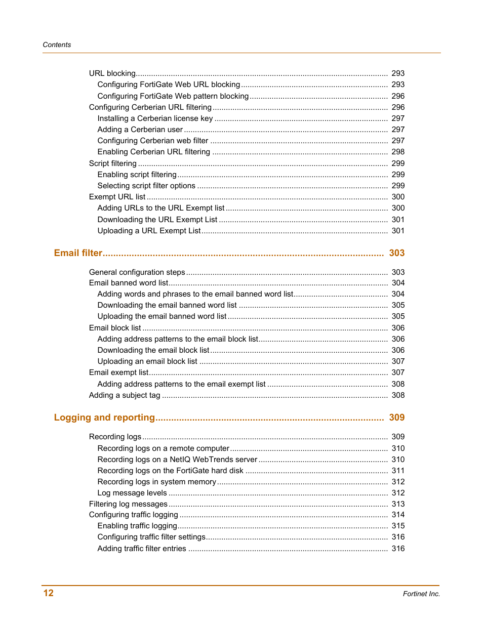 Fortinet FortiGate-800 User Manual | Page 12 / 336