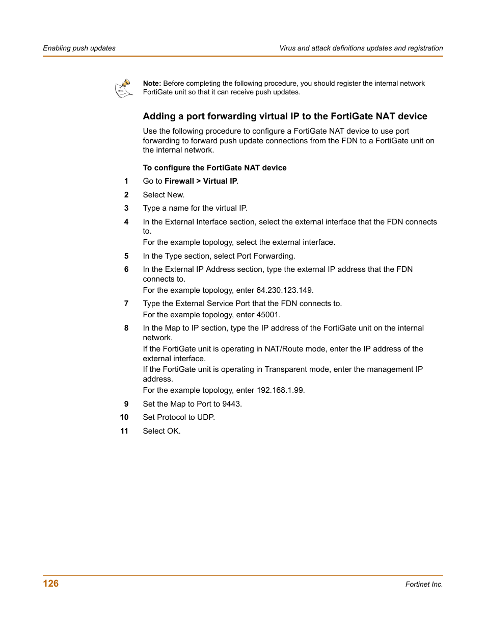 Fortinet FortiGate-800 User Manual | Page 126 / 336