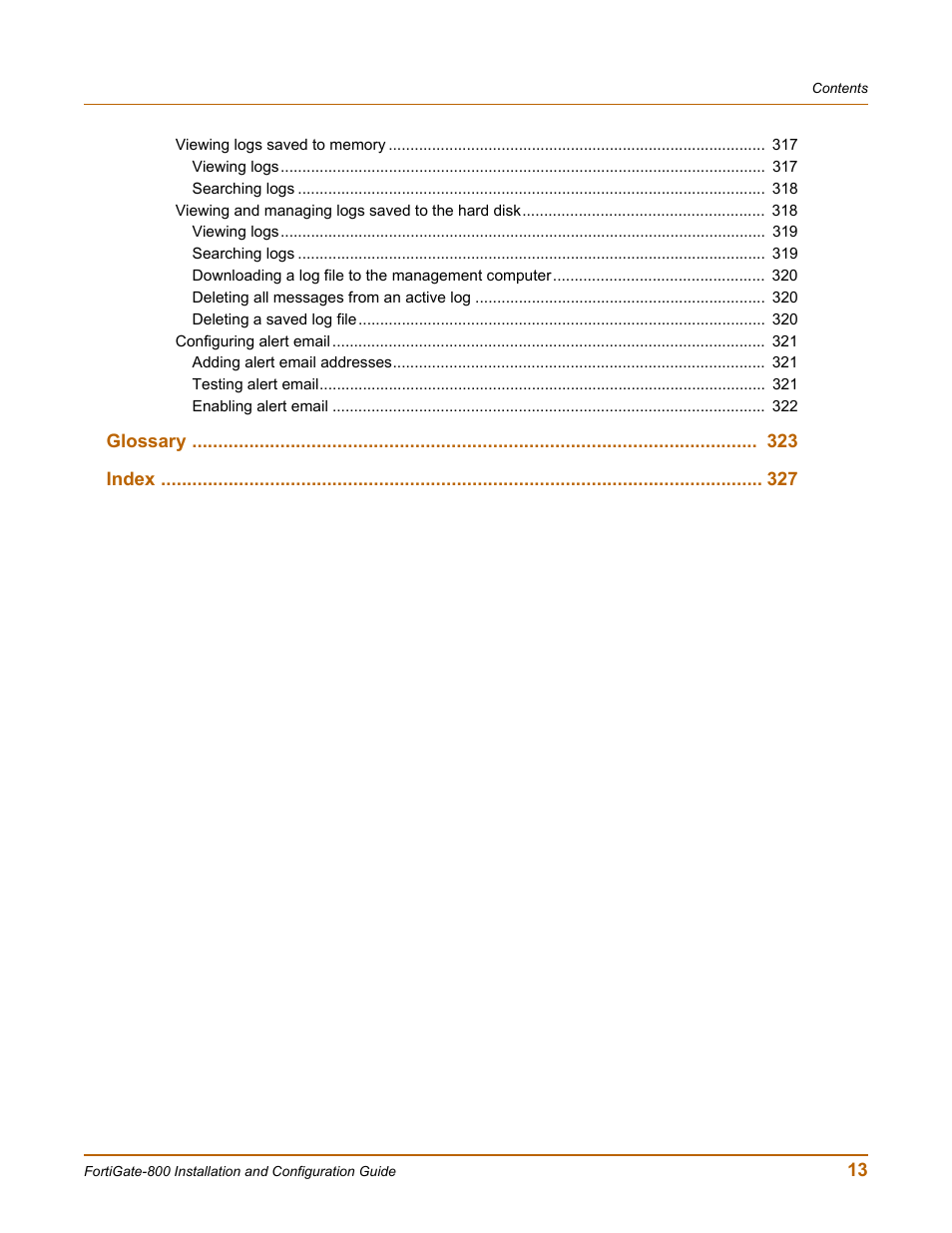 Fortinet FortiGate-800 User Manual | Page 13 / 336