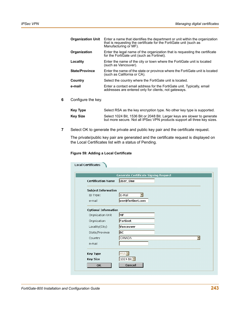 Fortinet FortiGate-800 User Manual | Page 243 / 336