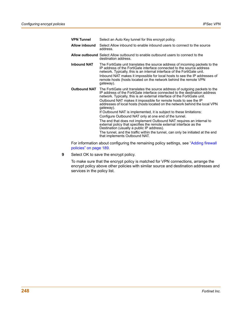 Fortinet FortiGate-800 User Manual | Page 248 / 336