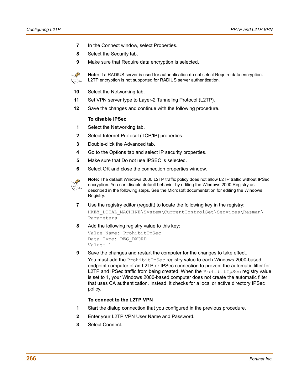 Fortinet FortiGate-800 User Manual | Page 266 / 336