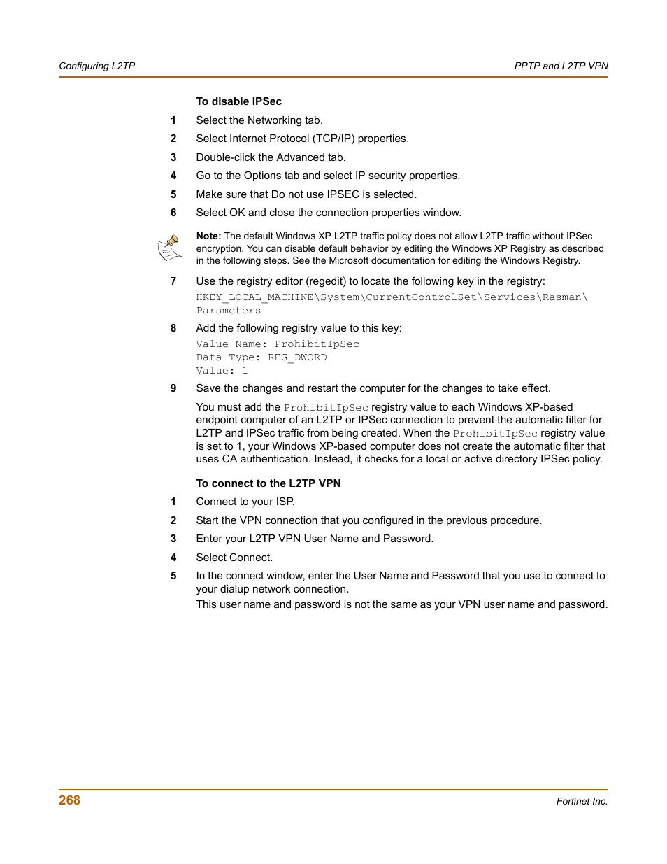 Fortinet FortiGate-800 User Manual | Page 268 / 336