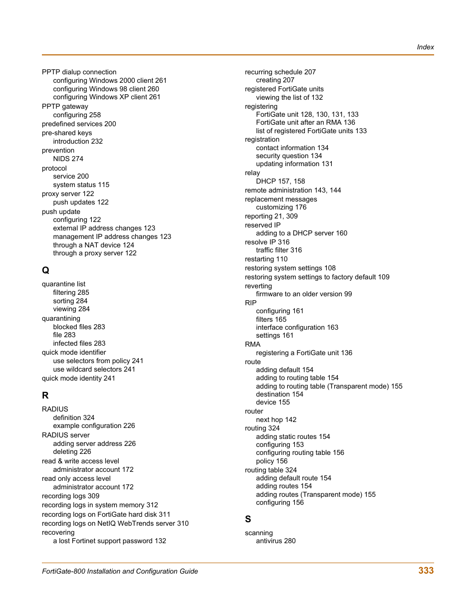 Fortinet FortiGate-800 User Manual | Page 333 / 336