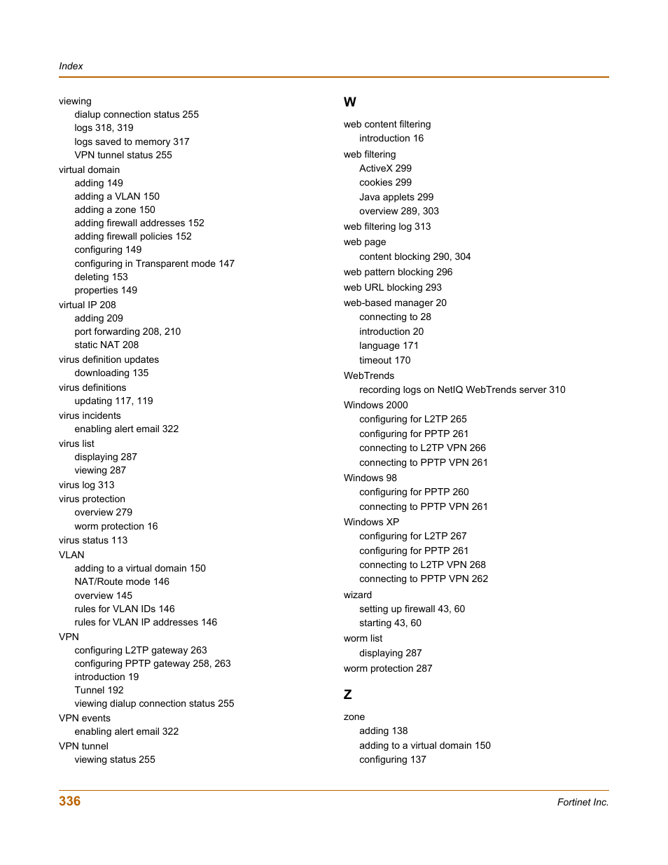 Fortinet FortiGate-800 User Manual | Page 336 / 336