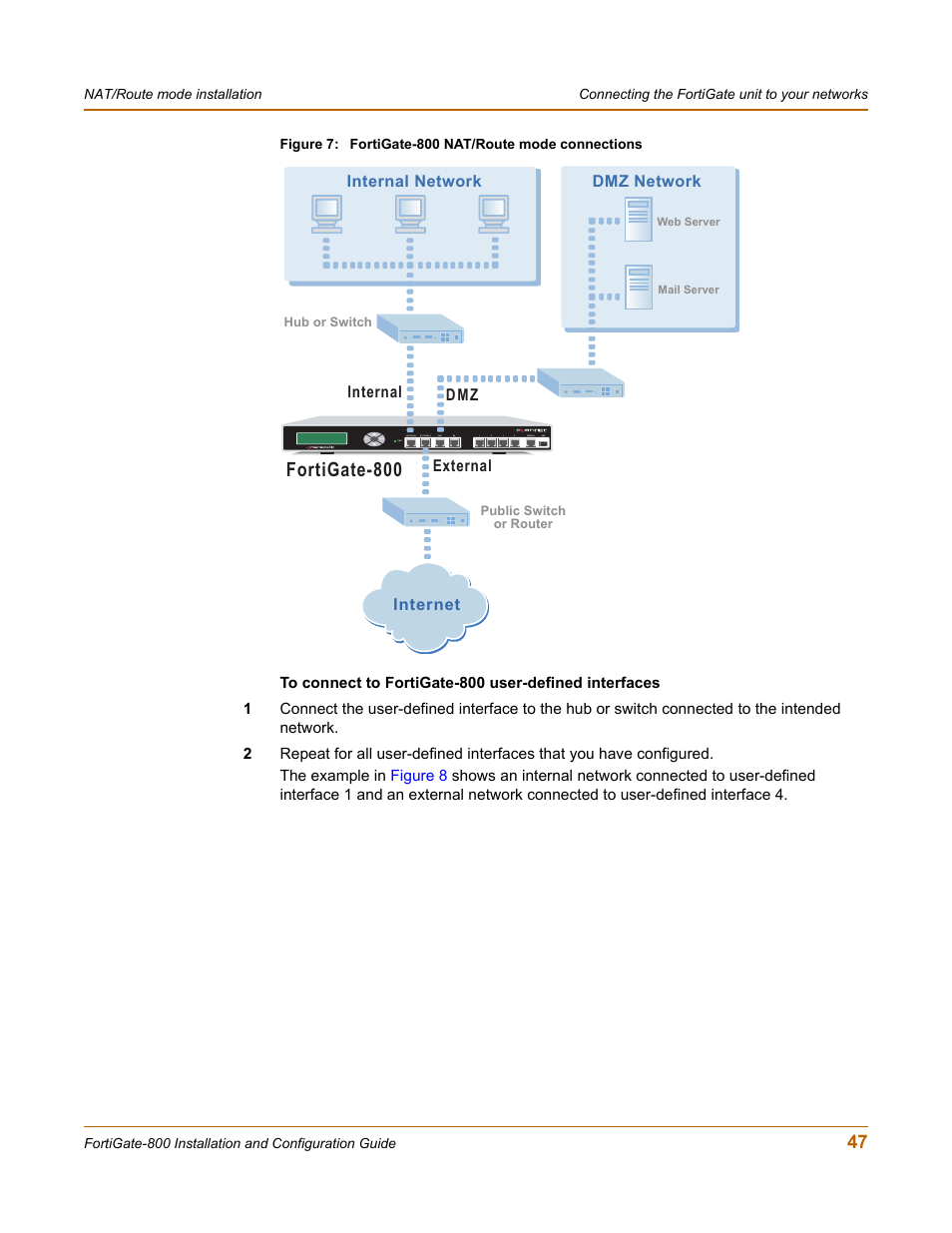 Fortigate-800 | Fortinet FortiGate-800 User Manual | Page 47 / 336