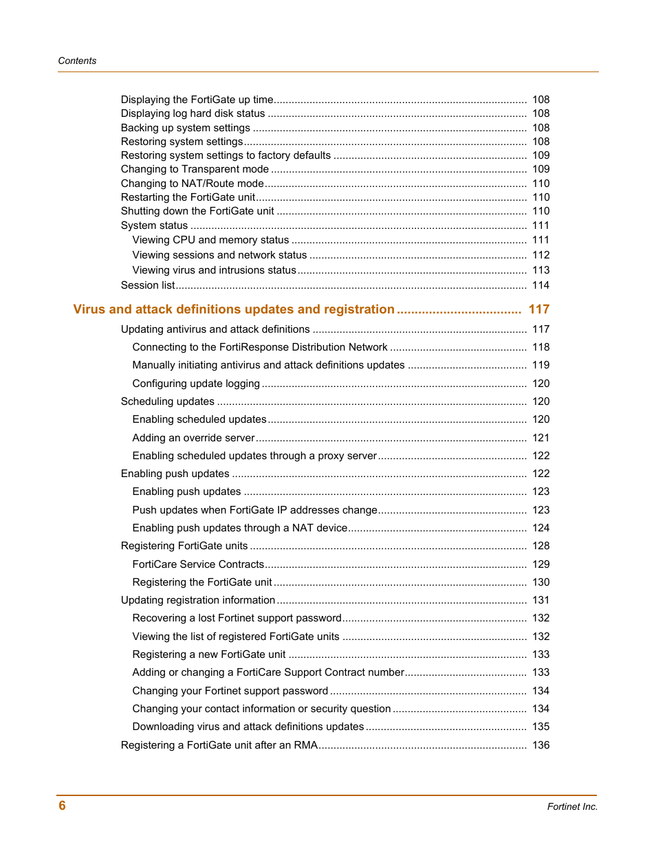 Fortinet FortiGate-800 User Manual | Page 6 / 336