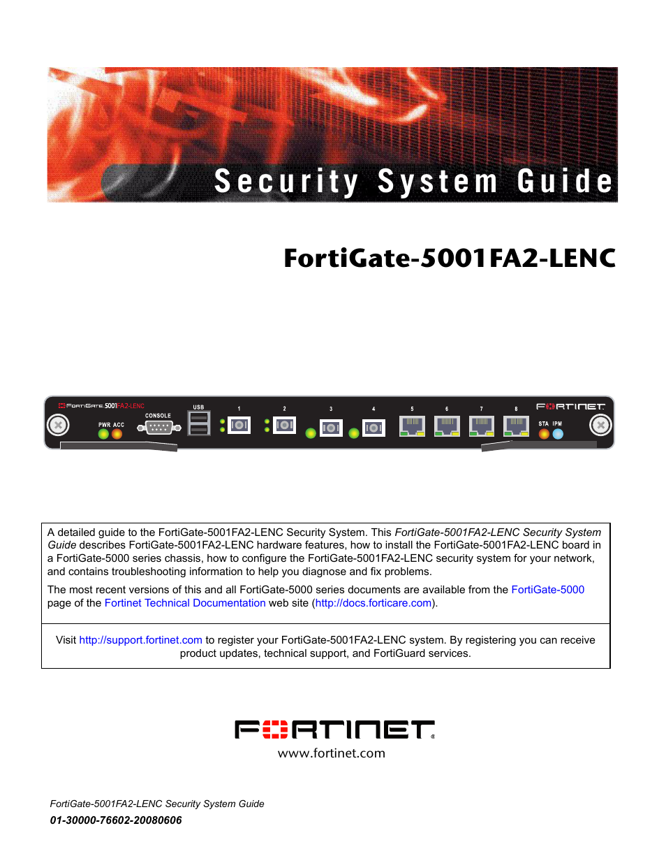 Fortinet FortiGate 5001FA2-LENC User Manual | 34 pages