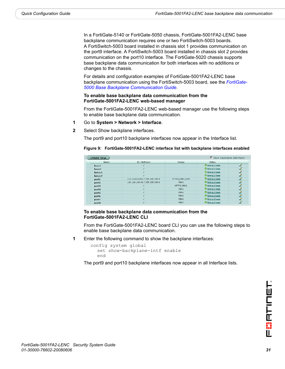 Fortinet FortiGate 5001FA2-LENC User Manual | Page 31 / 34