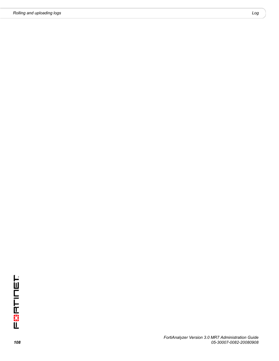 Fortinet FortiAnalyzer 3.0 MR7 User Manual | Page 108 / 234