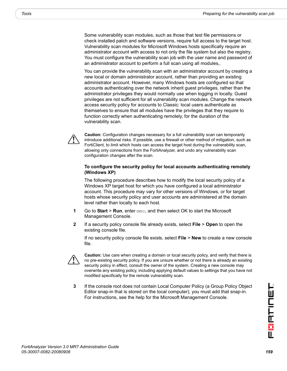 Fortinet FortiAnalyzer 3.0 MR7 User Manual | Page 169 / 234