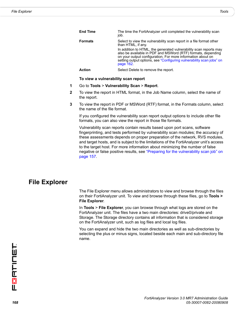 File explorer | Fortinet FortiAnalyzer 3.0 MR7 User Manual | Page 178 / 234