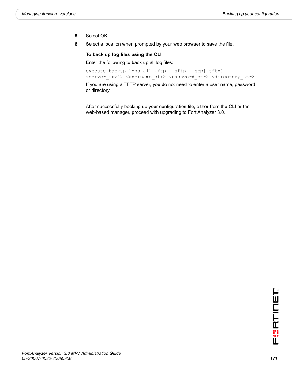Fortinet FortiAnalyzer 3.0 MR7 User Manual | Page 183 / 234