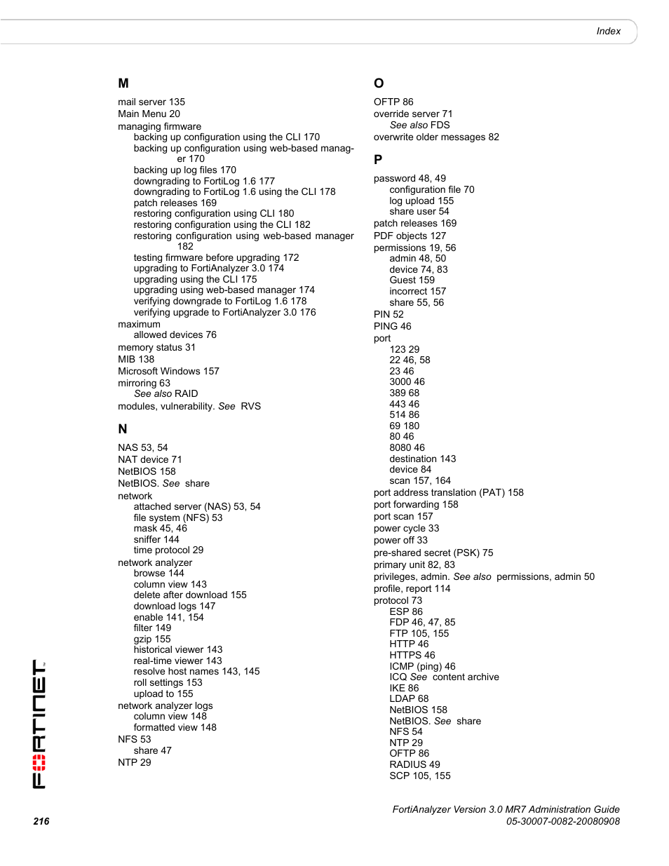 Fortinet FortiAnalyzer 3.0 MR7 User Manual | Page 228 / 234