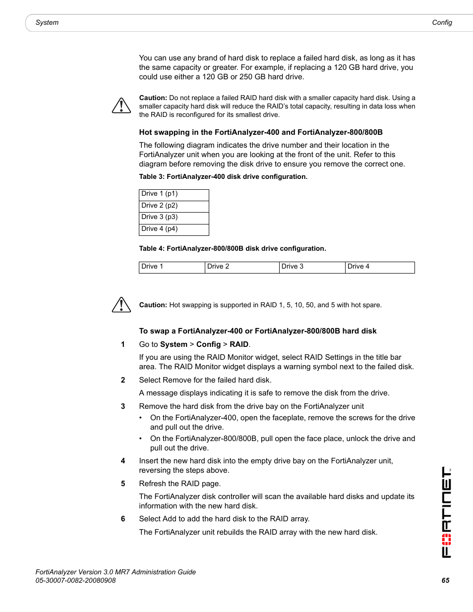 Fortinet FortiAnalyzer 3.0 MR7 User Manual | Page 65 / 234