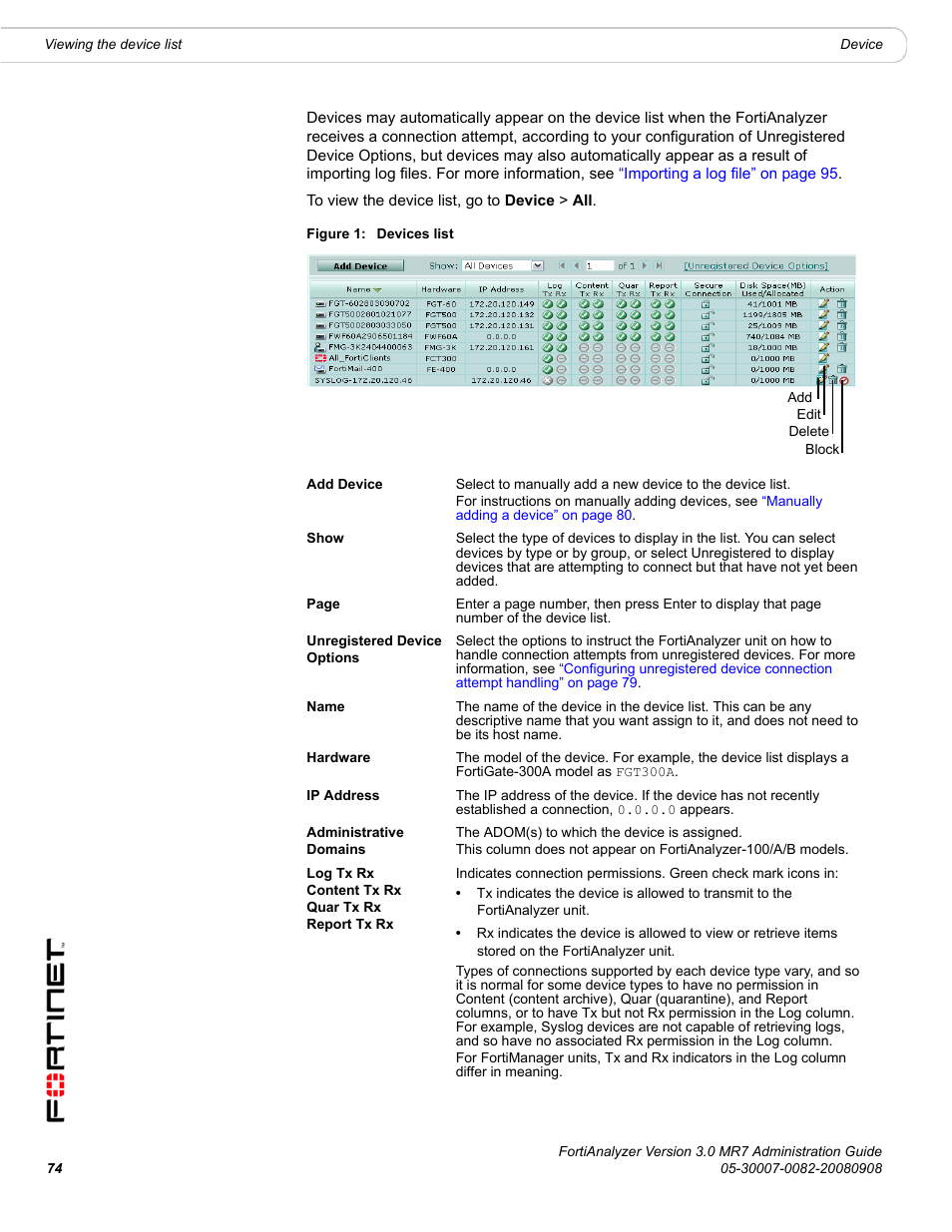 Fortinet FortiAnalyzer 3.0 MR7 User Manual | Page 76 / 234