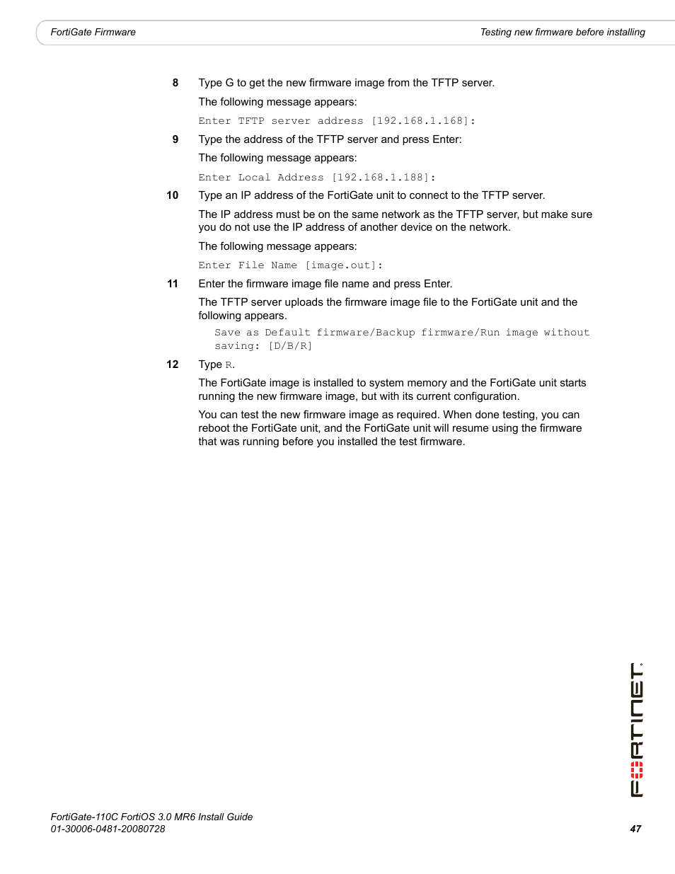 Fortinet FortiGate 110C User Manual | Page 49 / 56