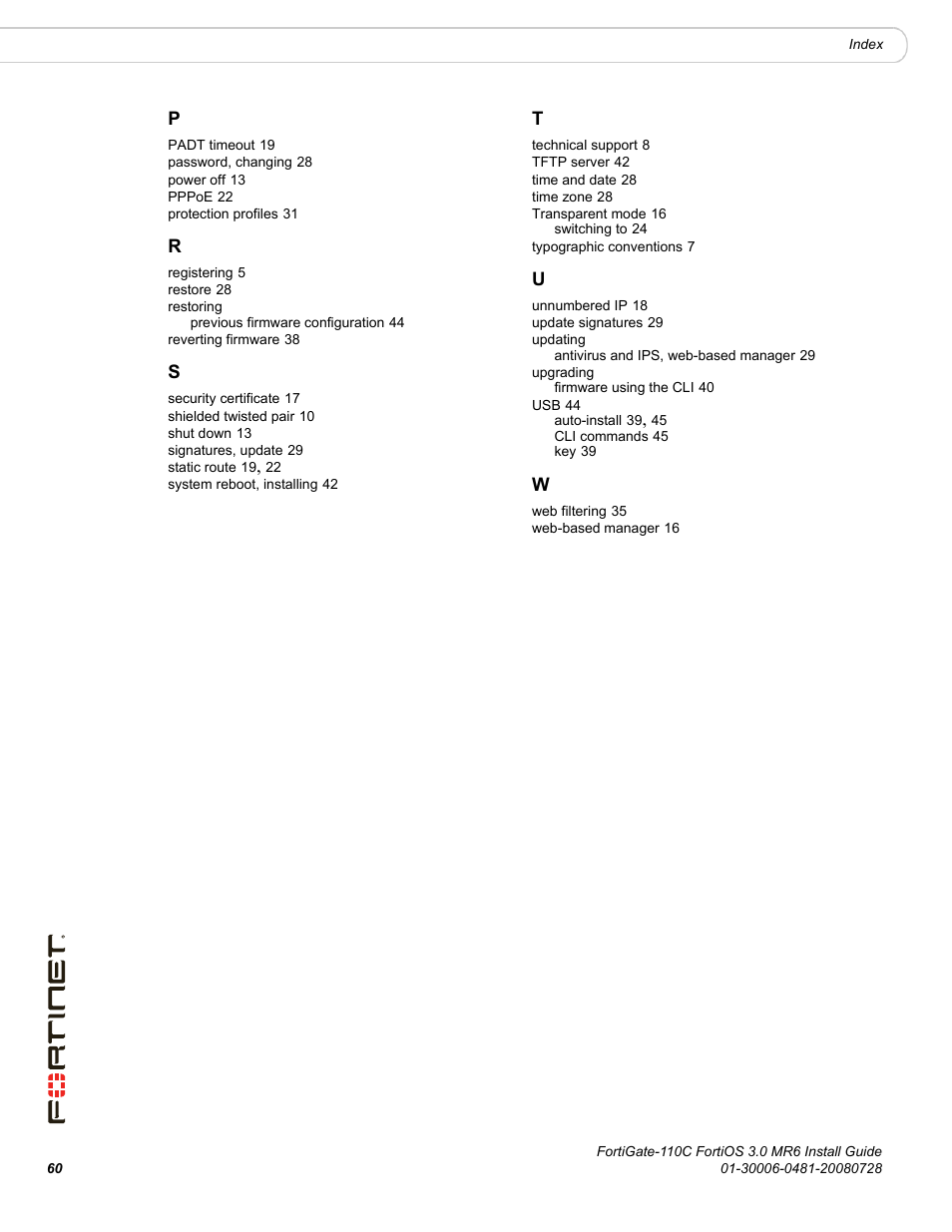 Fortinet FortiGate 110C User Manual | Page 52 / 56