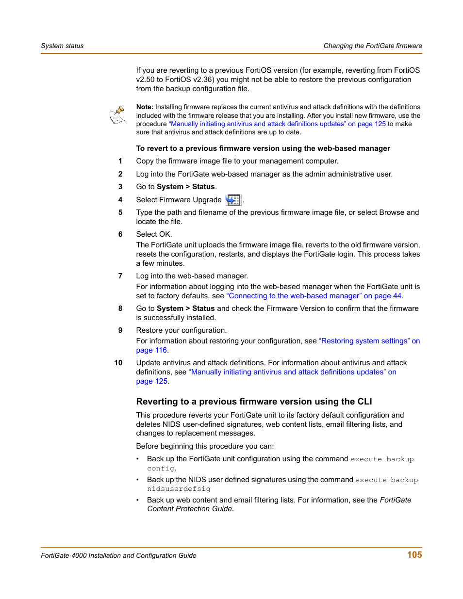 Fortinet FortiGate 4000 User Manual | Page 105 / 332