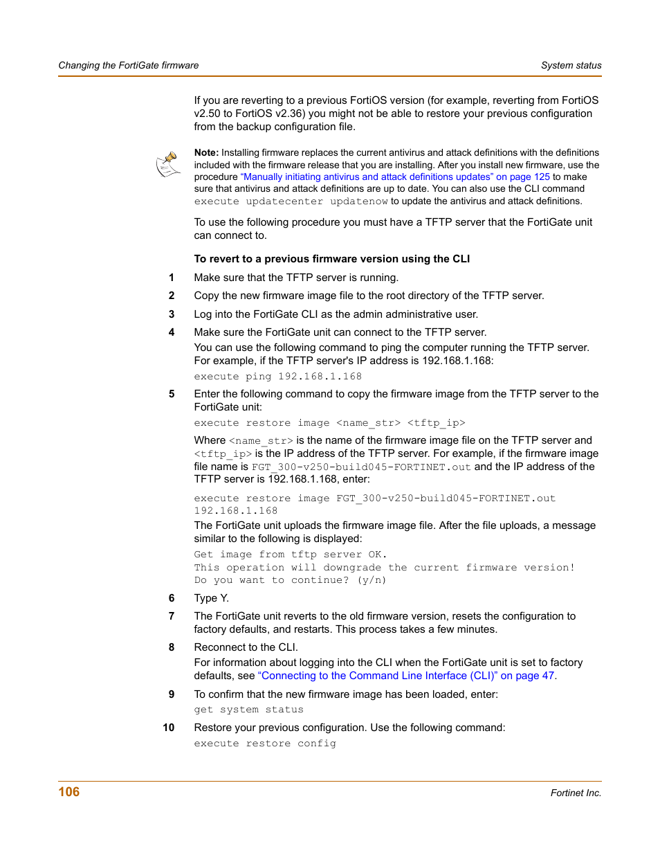 Fortinet FortiGate 4000 User Manual | Page 106 / 332