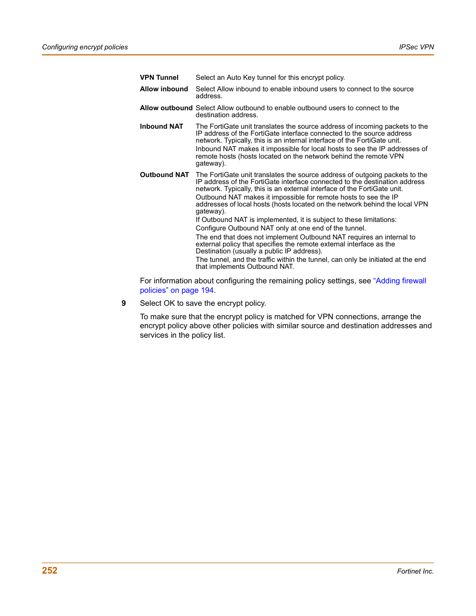 Fortinet FortiGate 4000 User Manual | Page 252 / 332