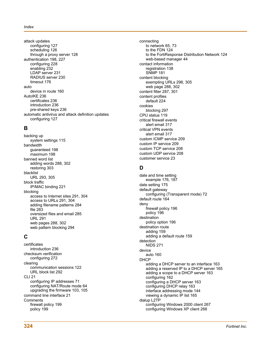 Fortinet FortiGate 4000 User Manual | Page 324 / 332