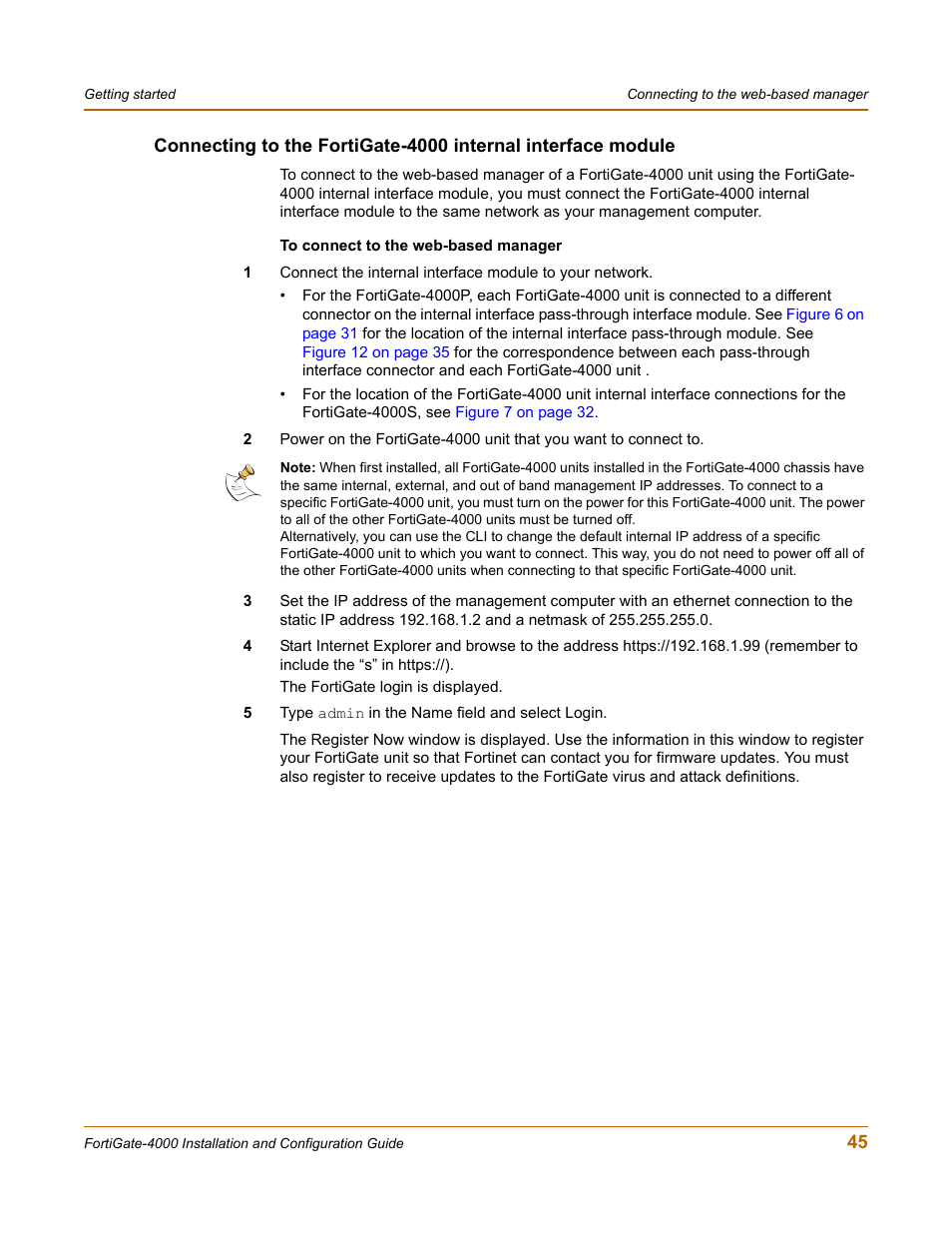 Fortinet FortiGate 4000 User Manual | Page 45 / 332