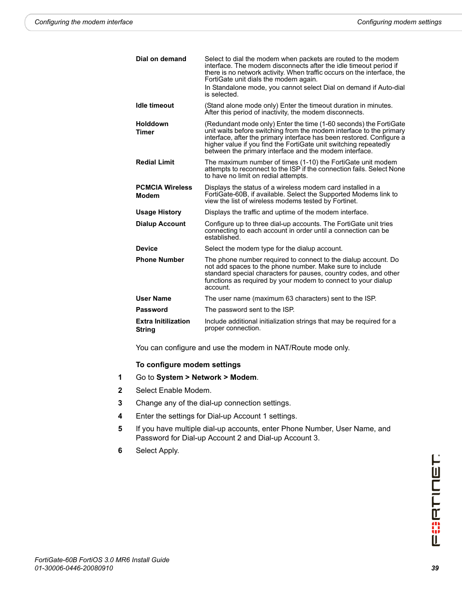 Fortinet FortiGate 60B User Manual | Page 39 / 66