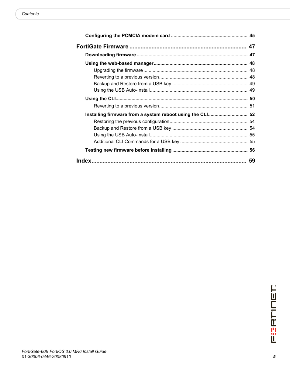 Fortinet FortiGate 60B User Manual | Page 5 / 66