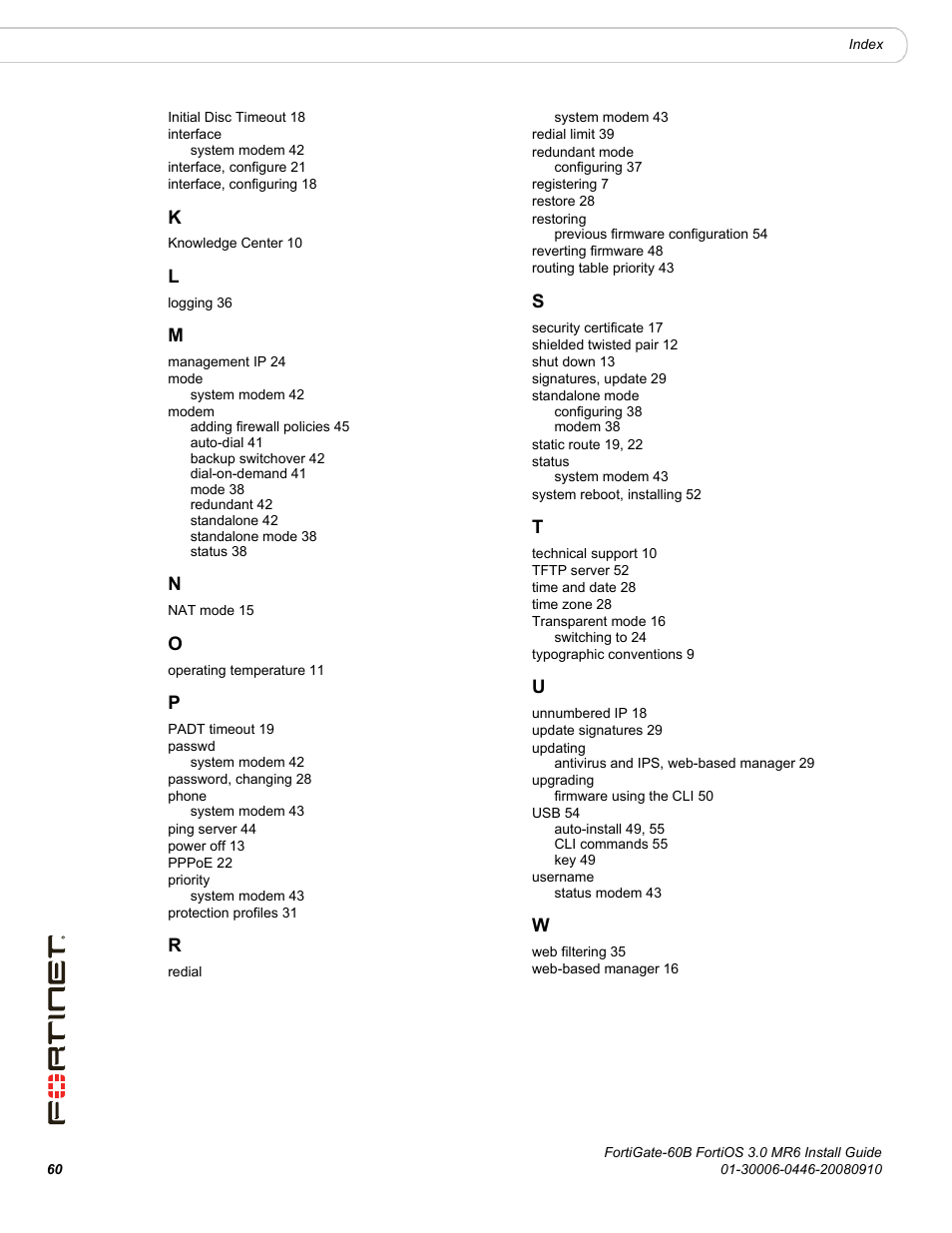 Fortinet FortiGate 60B User Manual | Page 60 / 66